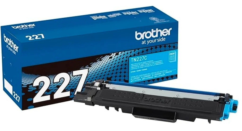 Brother TN227 Genuine OEM Toner 4 Pack High Yield Black Cyan Magenta Yellow