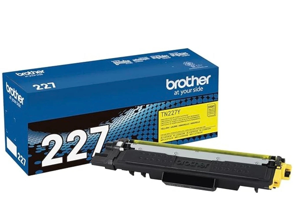 Brother TN227 Genuine OEM Toner 4 Pack High Yield Black Cyan Magenta Yellow
