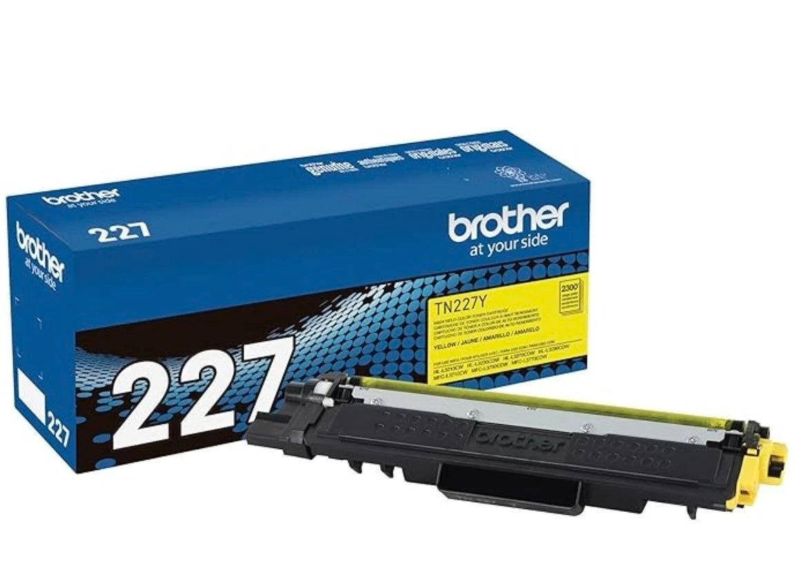 Brother TN227 Genuine OEM Toner 4 Pack High Yield Black Cyan Magenta Yellow