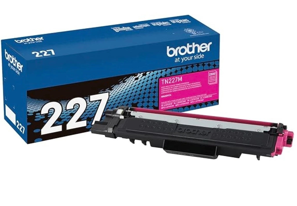 Brother TN227 Genuine OEM Toner 4 Pack High Yield Black Cyan Magenta Yellow