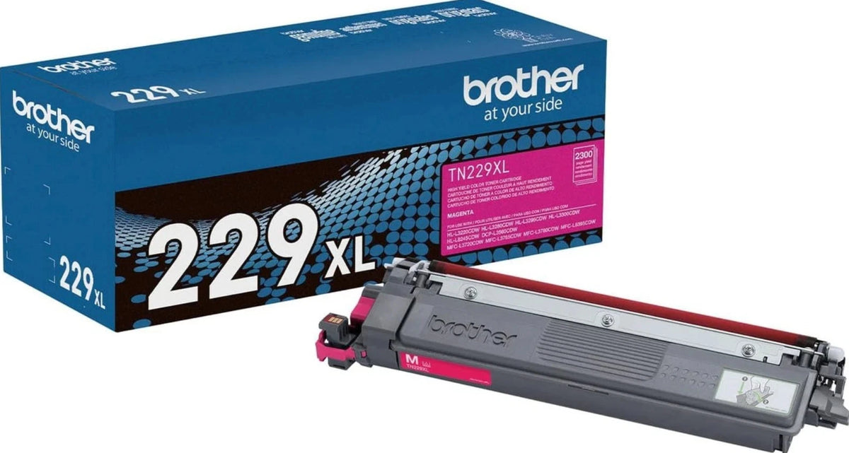 Brother TN229XL Genuine OEM Toner 4 Pack TN-229XL Black Cyan Magenta Yellow