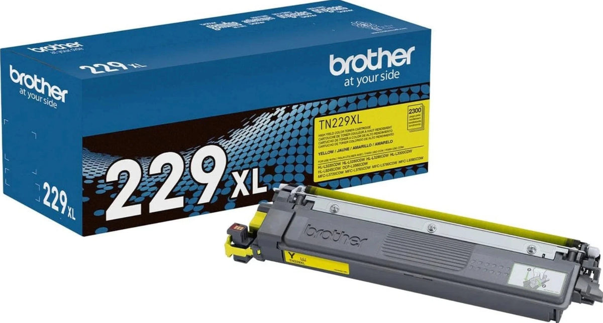 Brother TN229XL Genuine OEM Toner 4 Pack TN-229XL Black Cyan Magenta Yellow