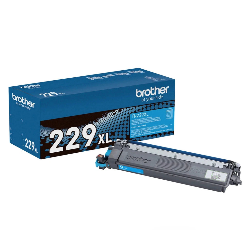 Brother TN229XL Genuine OEM Toner 4 Pack TN-229XL Black Cyan Magenta Yellow